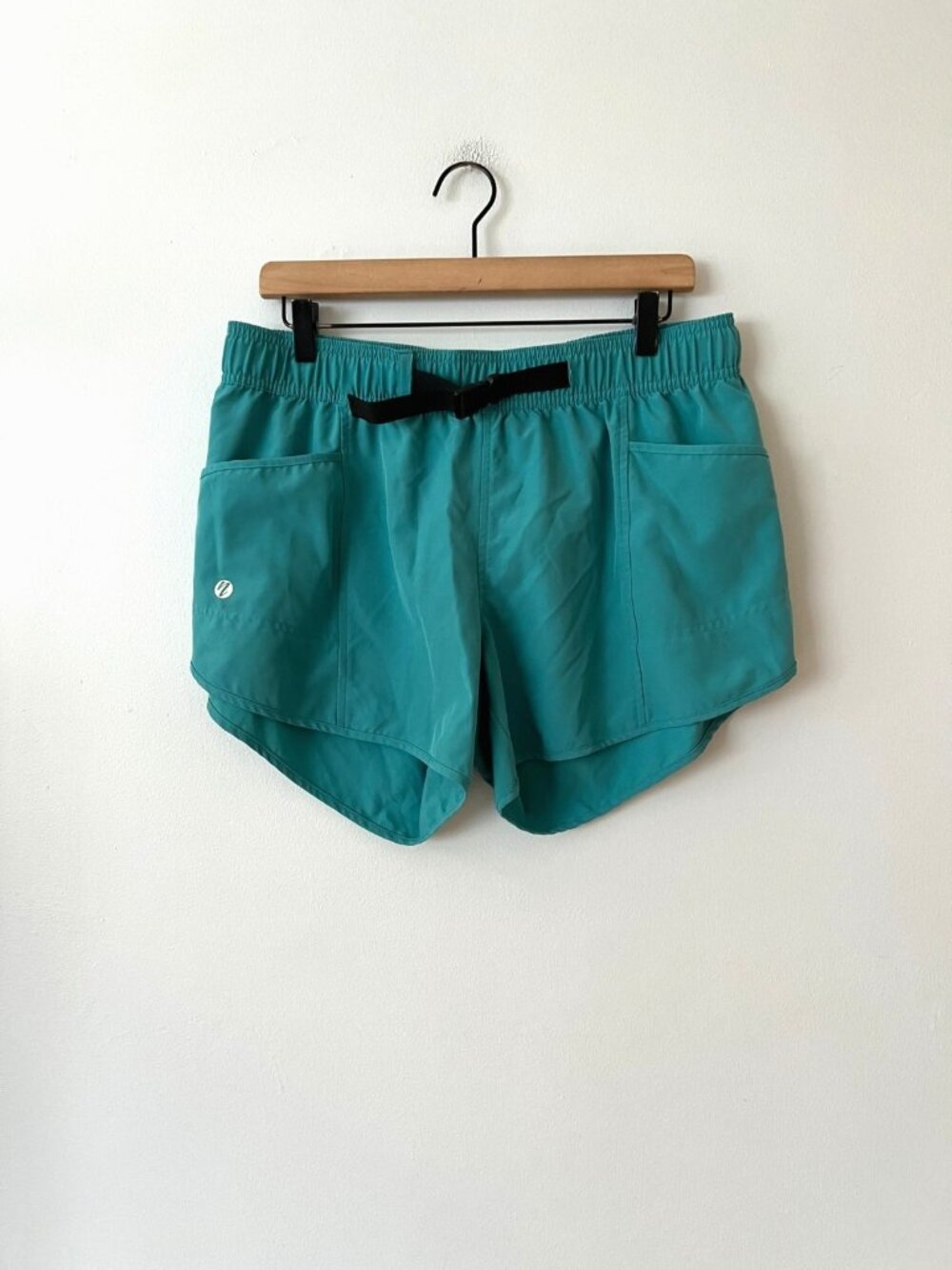 Nani Swimwear Teal Blue Hybrid Explorer Shorts Women's Size Large